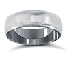 18k White Gold Ring - 18ct White Gold Standard Weight Court Profile Mirror Finish Wedding Ring - by Hearts Forever Jewellers