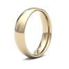 18k Yellow Gold Ring - 18ct Yellow Gold Standard Weight Court Profile Mirror Finish Wedding Ring - by Hearts Forever Jewellers