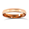9k Rose Gold Ring - 9ct Rose Gold Standard Weight Court Profile Mirror Finish Wedding Ring - by Hearts Forever Jewellers