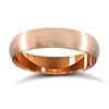 9k Rose Gold Ring - 9ct Rose Gold Standard Weight Court Profile Mirror Finish Wedding Ring - by Hearts Forever Jewellers