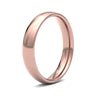 9k Rose Gold Ring - 9ct Rose Gold Standard Weight Court Profile Mirror Finish Wedding Ring - by Hearts Forever Jewellers