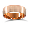 9ct Rose Gold Premium Weight Court Profile Mirror Finish Wedding Ring