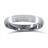 9k White Gold Ring - 9ct White Gold Standard Weight Court Profile Mirror Finish Wedding Ring - by Hearts Forever Jewellers