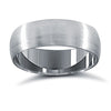 9ct White Gold Premium Weight Court Profile Mirror Finish Wedding Ring