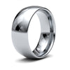 9k White Gold Ring - 9ct White Gold Standard Weight Court Profile Mirror Finish Wedding Ring - by Hearts Forever Jewellers