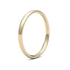 9k Yellow Gold Ring - 9ct Yellow Gold Standard Weight Court Profile Mirror Finish Wedding Ring - by Hearts Forever Jewellers