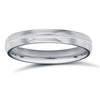 Palladium Standard Weight Court Profile Mirror Finish Wedding Ring