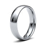 Palladium Standard Weight Court Profile Mirror Finish Wedding Ring