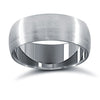 Palladium Standard Weight Court Profile Satin Wedding Ring