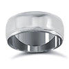 Palladium Standard Weight Court Profile Mill Grain Wedding Ring