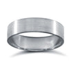 18ct White Gold Premium Weight Flat Court Profile Mirror Finish Wedding Ring