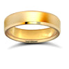 18ct Yellow Gold Standard Weight Flat Court Profile Mirror Finish Wedding Ring