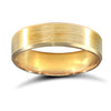18ct Yellow Gold Premium Weight Flat Court Profile Mirror Finish Wedding Ring