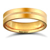 18ct Yellow Gold Premium Weight Flat Court Profile Mirror Finish Wedding Ring