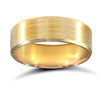 18ct Yellow Gold Premium Weight Flat Court Profile Mirror Finish Wedding Ring