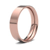 9ct Rose Gold Standard Weight Flat Court Profile Mirror Finish Wedding Ring