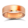 9ct Rose Gold Standard Weight Flat Court Profile Mirror Finish Wedding Ring