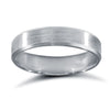 9ct White Gold Premium Weight Flat Court Profile Mirror Finish Wedding Ring
