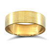 9ct Yellow Gold Premium Weight Flat Court Profile Mirror Finish Wedding Ring