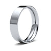 Palladium Standard Weight Flat Court Profile Mirror Finish Wedding Ring