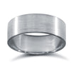Palladium Standard Weight Flat Court Profile Satin Wedding Ring