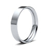 Platinum Standard Weight Flat Court Profile Mirror Finish Wedding Ring