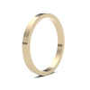 9ct Yellow Gold Standard Weight Flat Profile Mirror Finish Wedding Ring