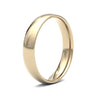18ct Yellow Gold 4mm Lightweight Court Profile Mirror Finish Wedding Ring