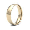 18ct Yellow Gold 5mm Lightweight Court Profile Mirror Finish Wedding Ring