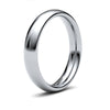 18ct White Gold Premium Weight Court Profile Mirror Finish Wedding Ring