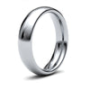 18ct White Gold Premium Weight Court Profile Mirror Finish Wedding Ring