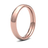9ct Rose Gold Premium Weight Court Profile Mirror Finish Wedding Ring