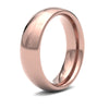 9ct Rose Gold Premium Weight Court Profile Mirror Finish Wedding Ring
