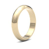 18ct Yellow Gold Premium Weight D-Shape Profile Mirror Finish Wedding Ring