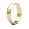9ct Yellow Gold Premium Weight D-Shape Profile Mirror Finish Wedding Ring