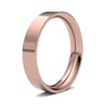 18ct Rose Gold Premium Weight Flat Court Profile Mirror Finish Wedding Ring