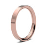 9ct Rose Gold Premium Weight Flat Court Profile Mirror Finish Wedding Ring