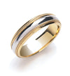 18k Rose Gold Jewellery - 6mm Court Mill Grain Edges Two Colour Wedding Band - by Hearts Forever Jewellers