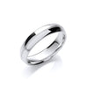 18k White Gold Jewellery - 5mm Court Shape Mill Grain Centre Line - by Hearts Forever Jewellers