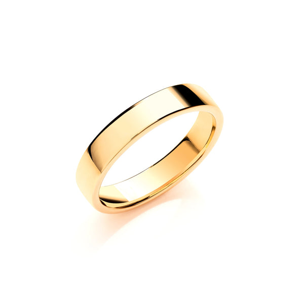 18k Rose Gold Jewellery - 4mm Soft Court Shape Wedding Band - by Hearts Forever Jewellers