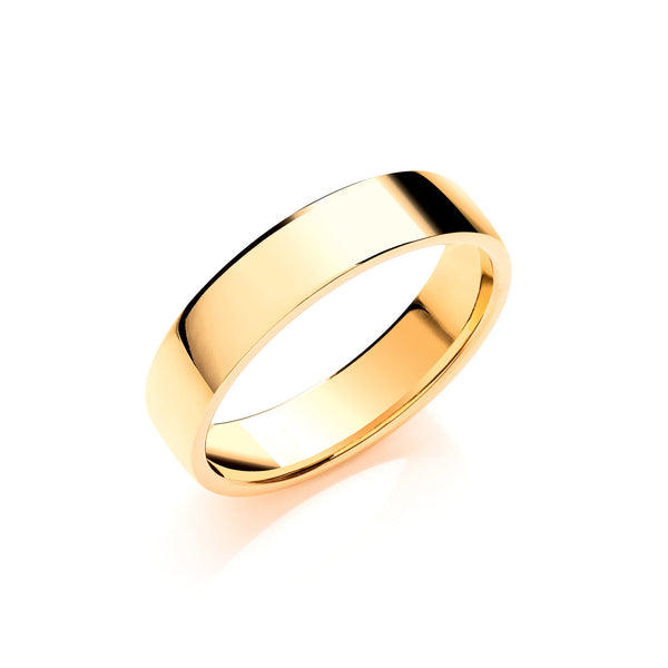 18k Rose Gold Jewellery - 5mm Soft Court Shape Wedding Band - by Hearts Forever Jewellers