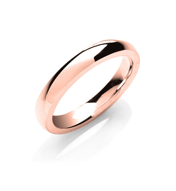 18k Rose Gold Jewellery - 3mm Premium Traditional Court - by Hearts Forever Jewellers