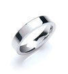 18k White Gold Jewellery - 4mm Premium Flat Court - by Hearts Forever Jewellers