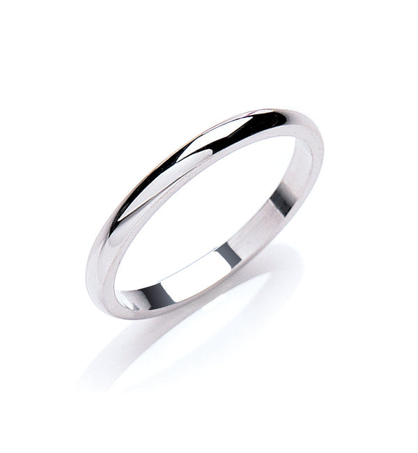 Platinum Jewellery - 2.5mm Premium D-Shape - by Hearts Forever Jewellers