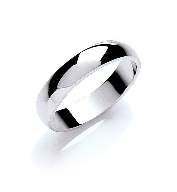 Platinum Jewellery - 4mm Premium D-Shape - by Hearts Forever Jewellers