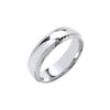 18k White Gold Diamond Jewellery - 6mm Traditional Court Diamond Cut Edges Wedding Band - by Hearts Forever Jewellers