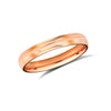 18ct Rose Gold Standard Weight Court Profile Mirror Finish Wedding Ring