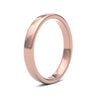 18ct Rose Gold Standard Weight Court Profile Mirror Finish Wedding Ring