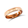 18ct Rose Gold Standard Weight Court Profile Mirror Finish Wedding Ring