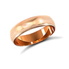 18ct Rose Gold Standard Weight Court Profile Mirror Finish Wedding Ring
